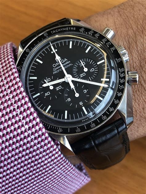 omega speedmaster black strap|best strap for omega speedmaster.